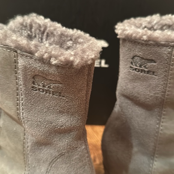 Sorel Joan of Arctic Wedge 11 Shearling Quarry SZ 7 - Picture 10 of 11